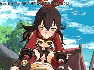 Watch Amber Outride Aether In Genshin Hentai!