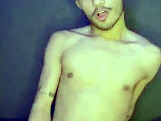 Gay solo performer in intimate moment