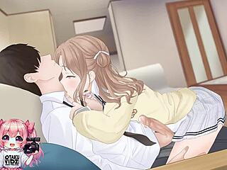 hot college girl passionately rides and strokes for intense cumshot