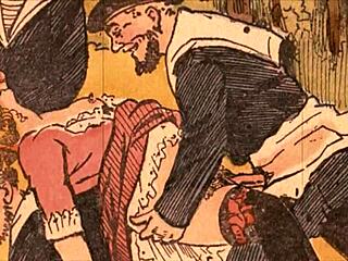 Vintage Antique Cartoon Drawings