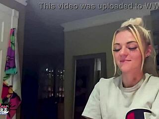 Petite Mature Blonde Sassy Rubs Her Nipples And Deep Fingers Her Hairless Twat