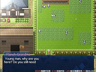 Caring for an elderly man in a quaint village setting