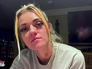 Petite Mature Blonde Sassy Rubs Her Nipples And Deep Fingers Her Hairless Twat