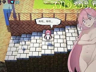 naked hazuka shiina wanders in game gallery.