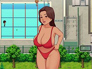 hentai countryside life part 10 i fuck her in the bathroom and spy on the school pool