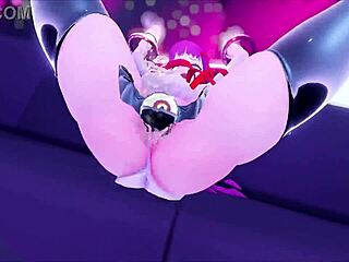 corrupted dildos drive her wild, dancing and squirting everywhere