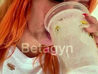 redhead young girl gets anal sex with cumshot inside her tight ass