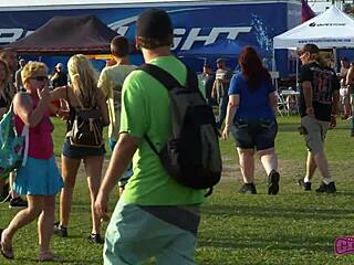 Rock Fest Flashers Uncensored Behind The Scenes Daytime Sexy Slut Backstage Party