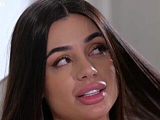 Horny Martina Smeraldi takes wild dp at hairdresser’s shop