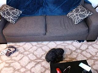 Angel Love performs an exciting webcam sex show