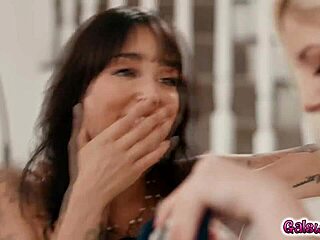 Charlotte and Vanessa share passionate lesbian encounter