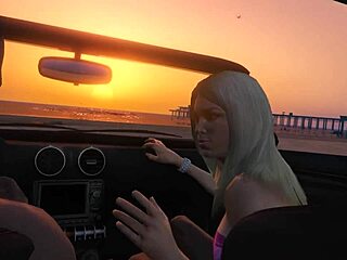 gta 5- franklin gets a hooker service in car game