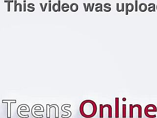 Emo Student in Uniform Fingers Pussy to Hard Orgasm at Party