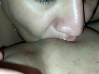 Cuckold Hubby Licks Pussy After Other Man.