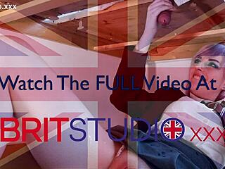 student at gloryhole receives massive cumshot while milking table