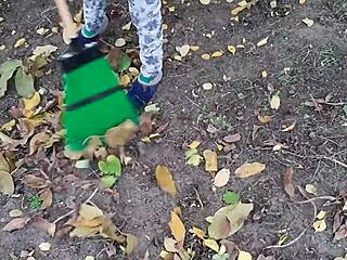 Forester Girl Fucks Hard in Hut!