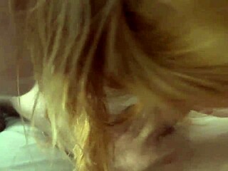 teen cutie gives stepbrother birthday blowjob in fishnets pov