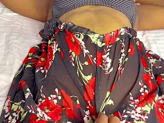 She begs for cum inside her tight pussy