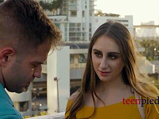 teen 18+ office fantasy turns real with curvy ass.