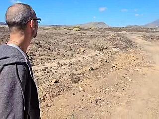 Real Desert Sex with Cute Wife in Full Yellow Mountain Video