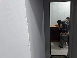 Wife's heart pounds as she cheats bareback with the plumber, her tight pussy craving uncensored banging