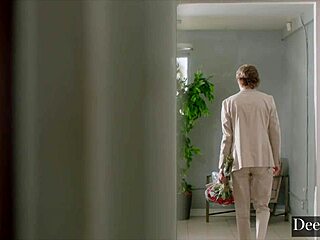 Blonde Amber Moore Rides Massive Black Shaft Hard. Cuck Boyfriend Watches in Shame.