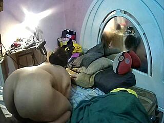 First timer cousin sucks so good, she’s a total slut in bathroom POV.