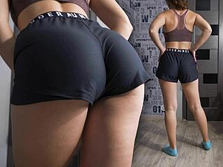 Pawg Milf Teasing in Tight Shorts