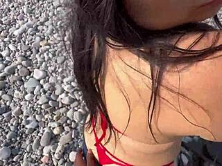 valentina and i had fun on the beach after the christmas party