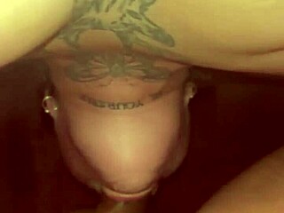 Slutty girlfriend with cotton throat deepthroats friend, swallows sloppy cum