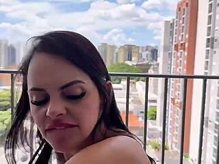 My cousin's husband can't satisfy her, but I handle this sexy woman with big natural tits and tight waist