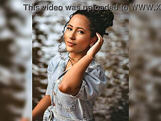 i met a beautiful woman outdoors in a neutral setting