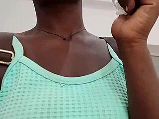 Nigerian bitch masturbates in West Hills Mall bathroom after visit