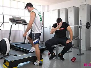 personal trainer with his client