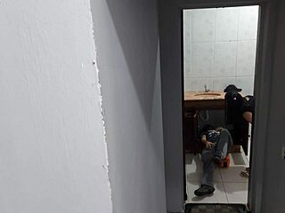 Wife's heart pounds as she cheats bareback with the plumber, her tight pussy craving uncensored banging