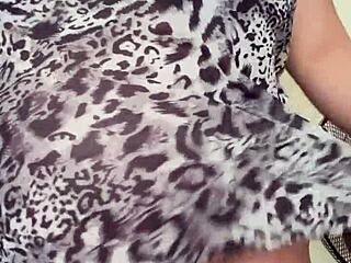 pregnant maid shows off her hairy pussy alone