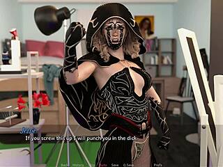 Cosplayer on her knees giving me a sloppy blowjob!