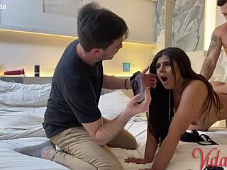 I just watch my wife love cumming on that huge cock