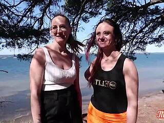 arianna and angelina milfs share a hard cock