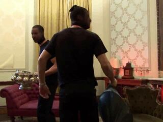 I feel passionate during foursome orgy with double penetration