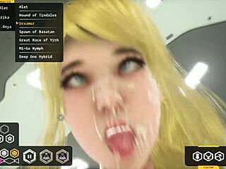 Intense sex game with deepthroat and cum