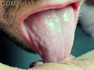 Naughty Tongue Licks Wet Pussy In Homemade Cunilingus Session