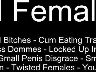 Femdom Mistress Humiliates Pathetic Little Bitch in Domination