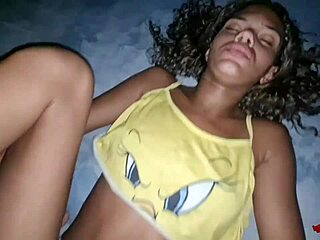 I dunno why my stepdad bends me over for doggystyle cum!