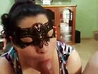 she says, 'i'll give you a deepthroat blowjob with mask.'