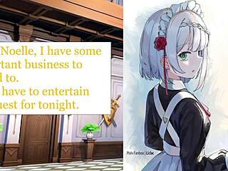 Noelle’s Servant Worships Feet in Genshin Impact JOI?