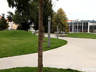 Two FAT bitches offer FREE HUGS and a COCK PUMP