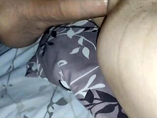 Helped his wife stretch her ass with fingers and entered anal with big dick