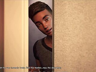 wife and stepmother engage in a playful game with big tits