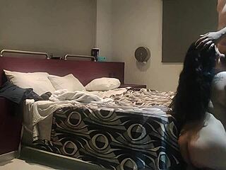 chilling in the motel with two camera angles